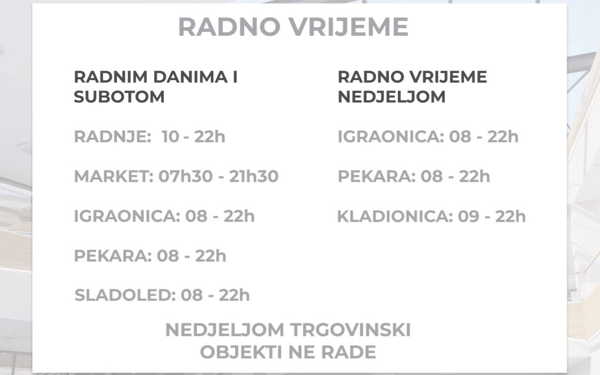 Novo radno vrijeme Mega Mall centra od ove sedmice